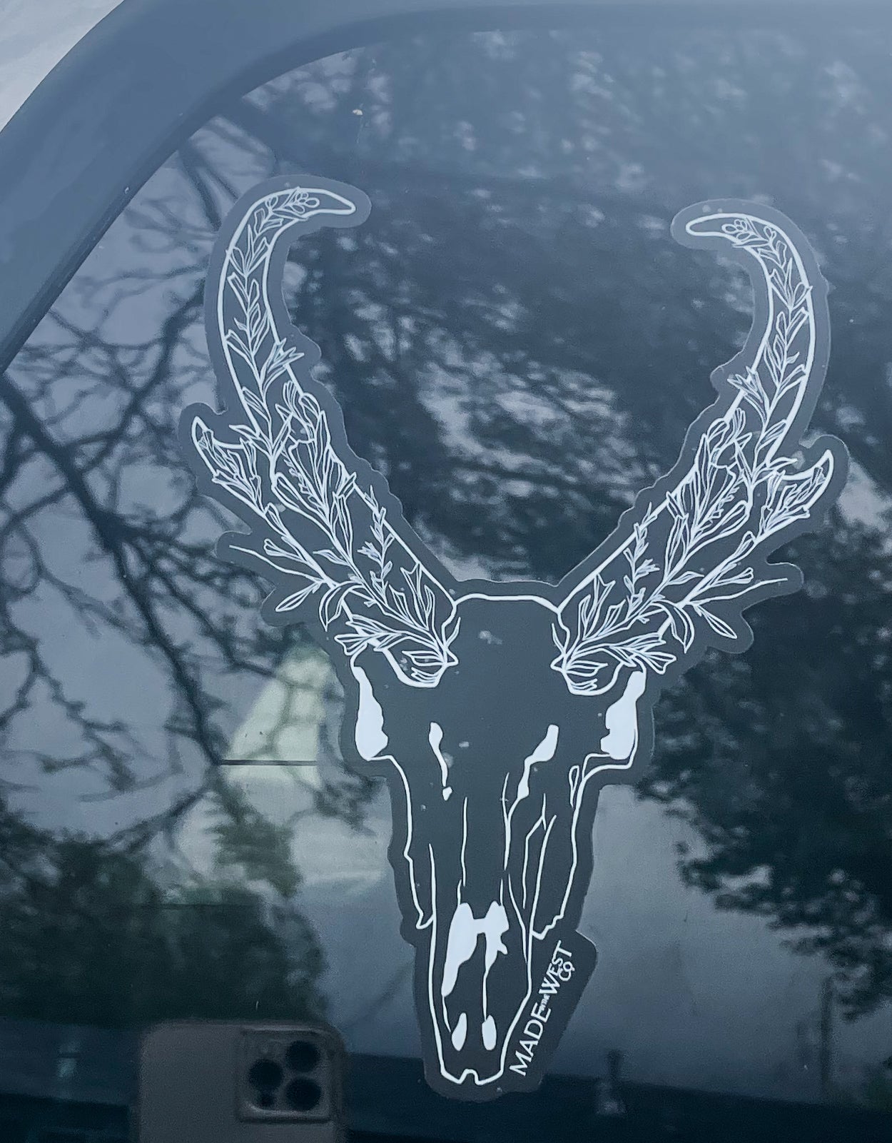 Sagebrush Antelope Skull Sticker