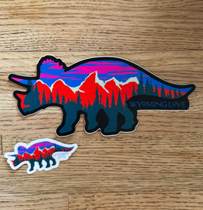 Large Teton Triceratops Sticker