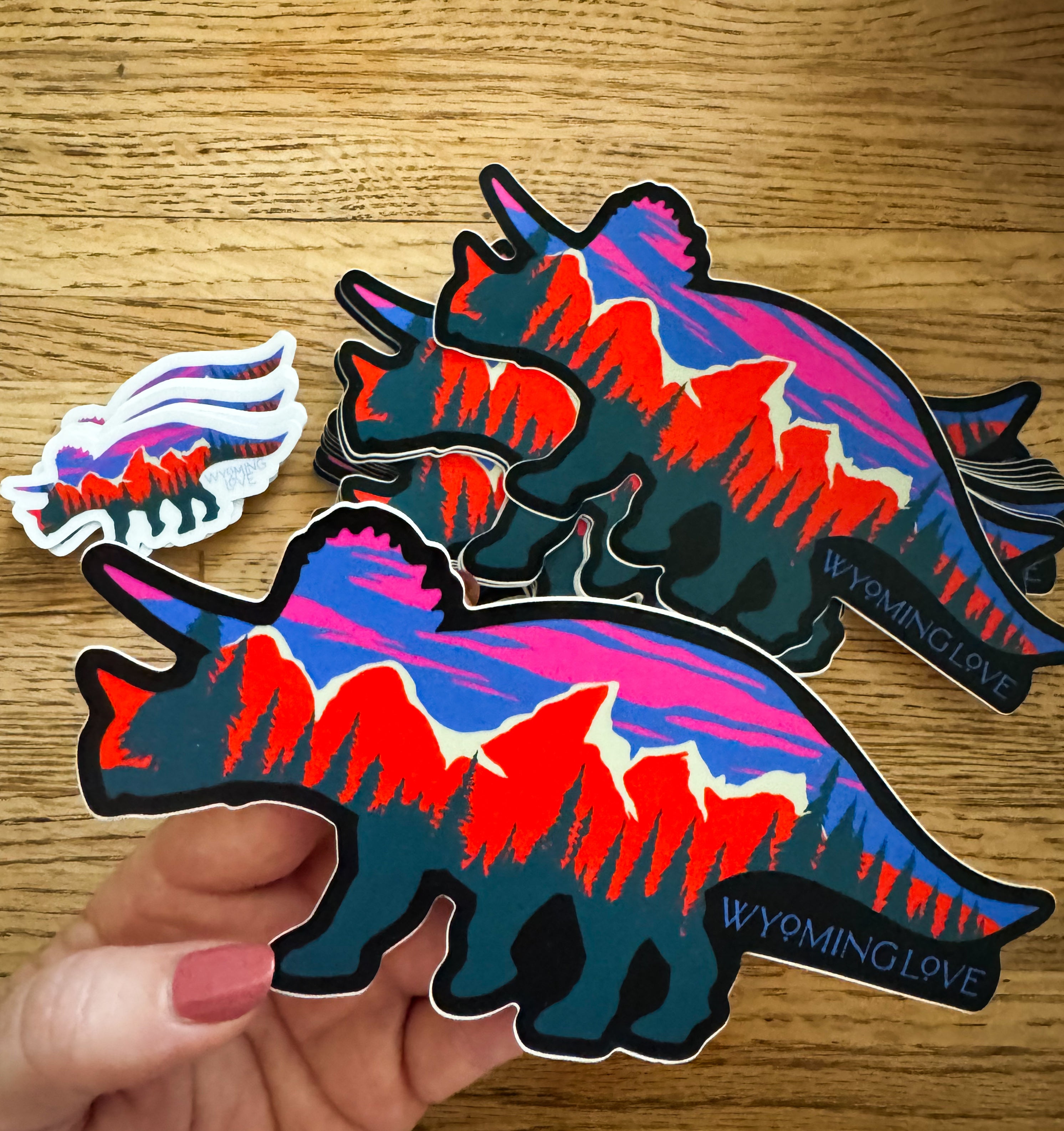 Large Teton Triceratops Sticker