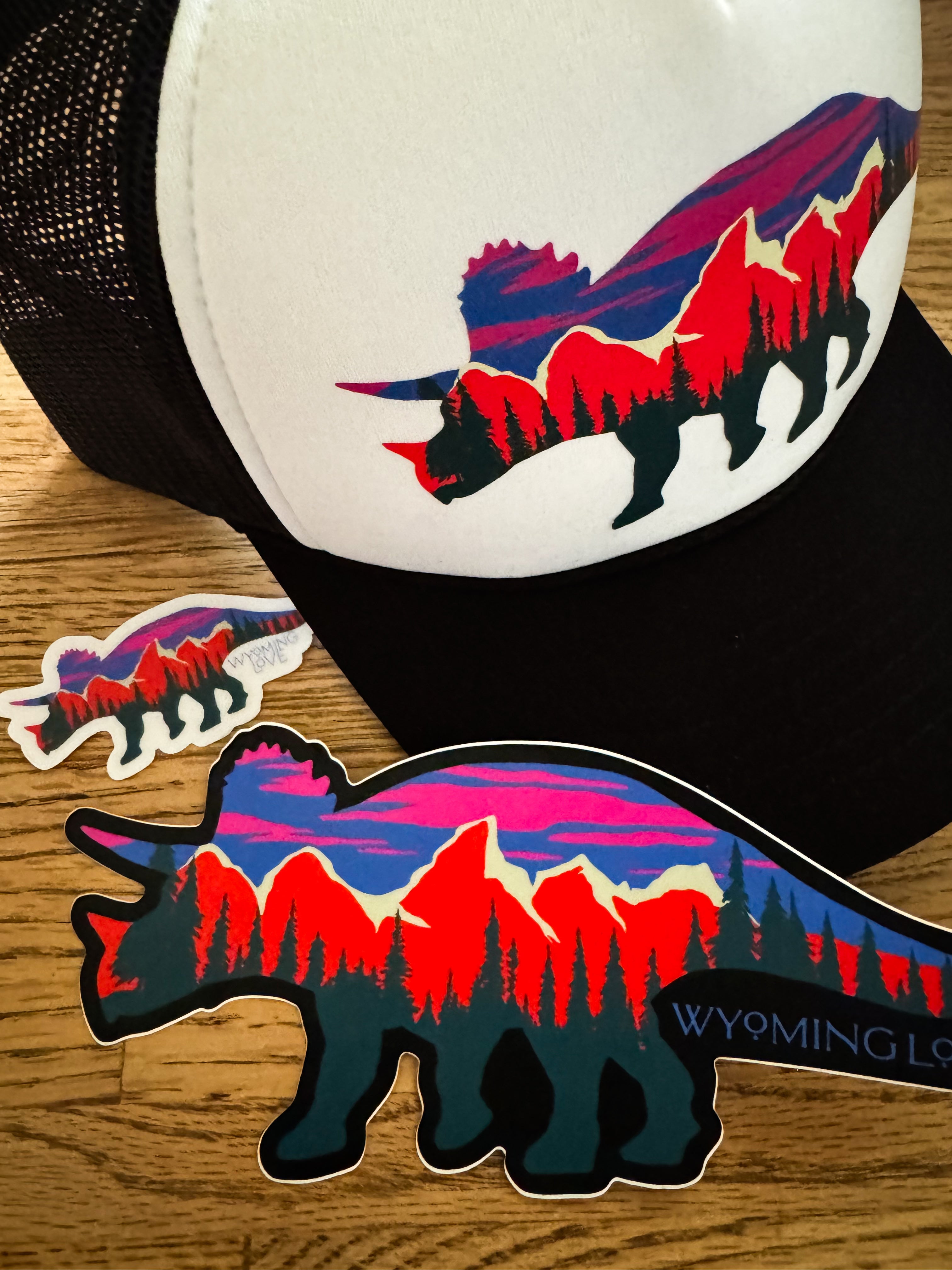 Large Teton Triceratops Sticker