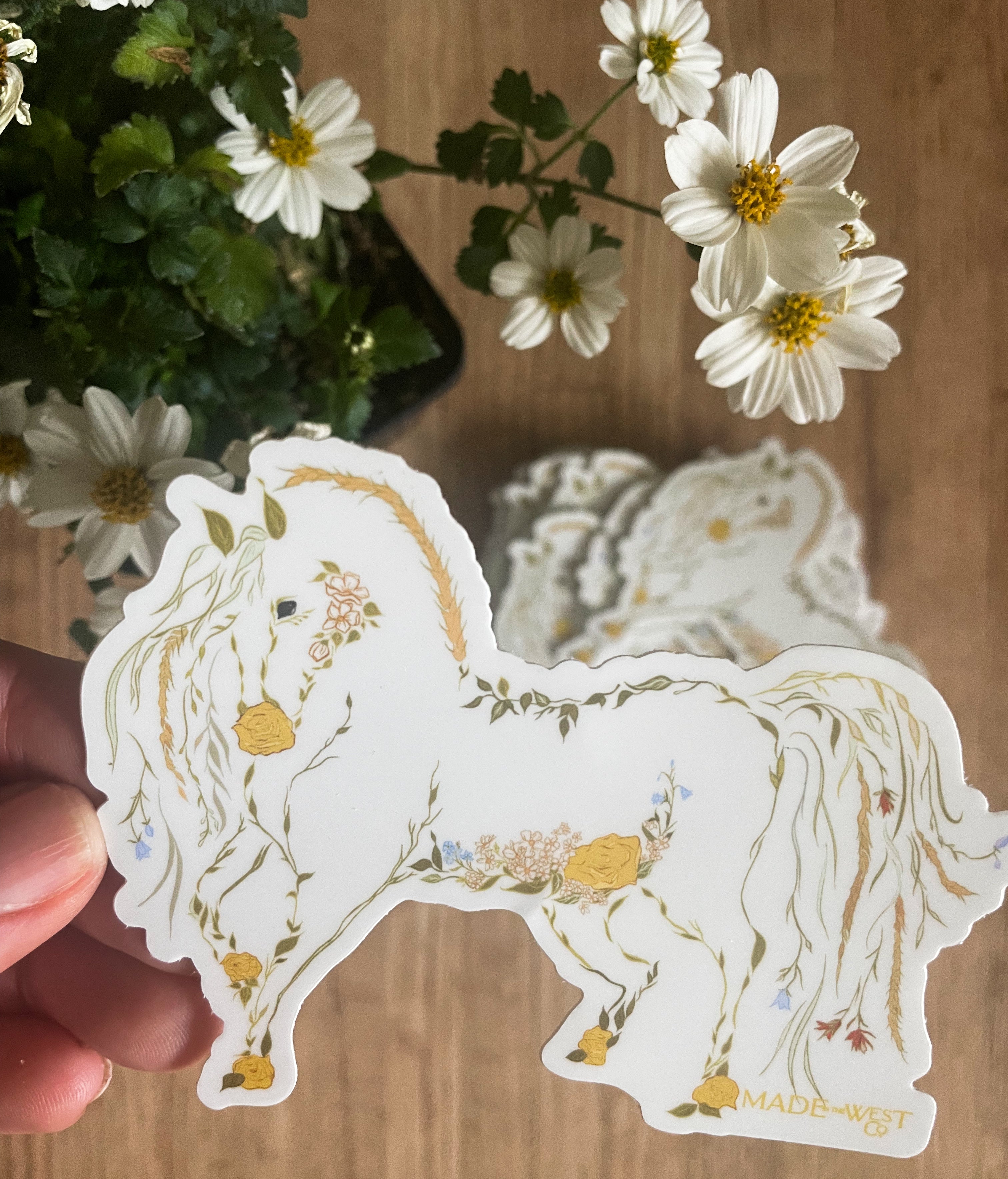 Wildflower Horse Sticker