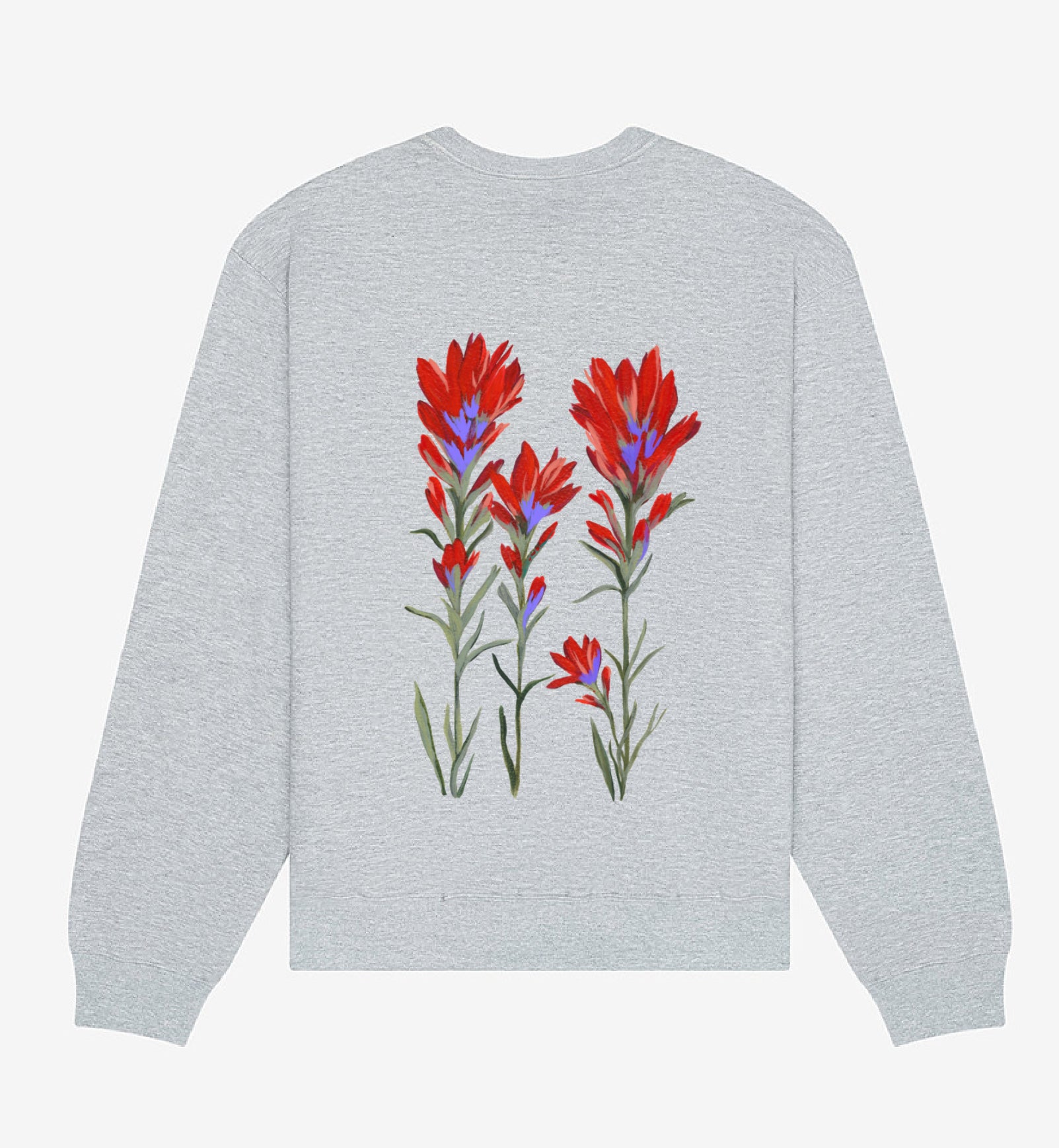 PRE-ORDER Hand Painted Indian Paintbrush Crew Neck Sweatshirt