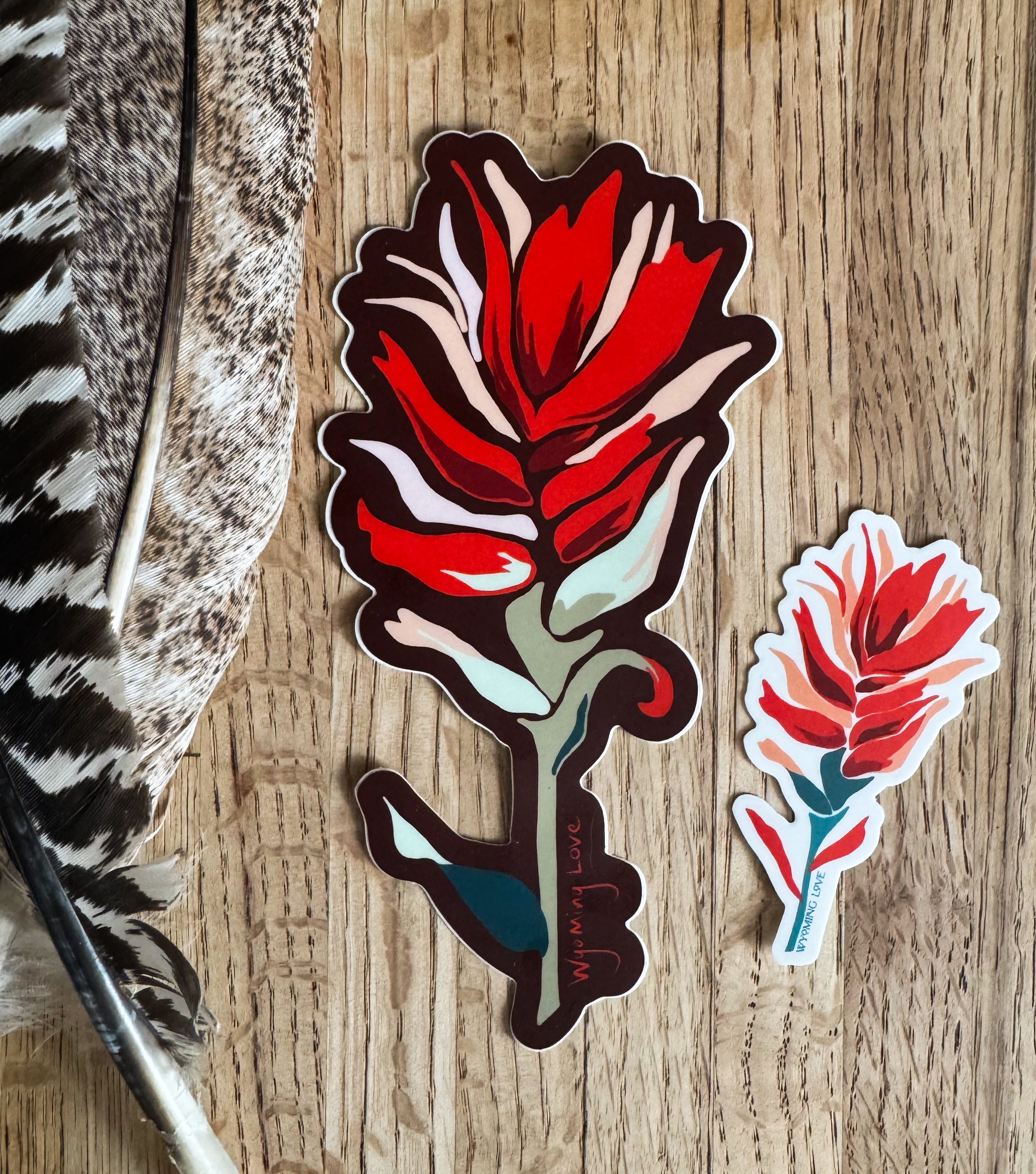 Small Indian Paintbrush Vinyl Sticker