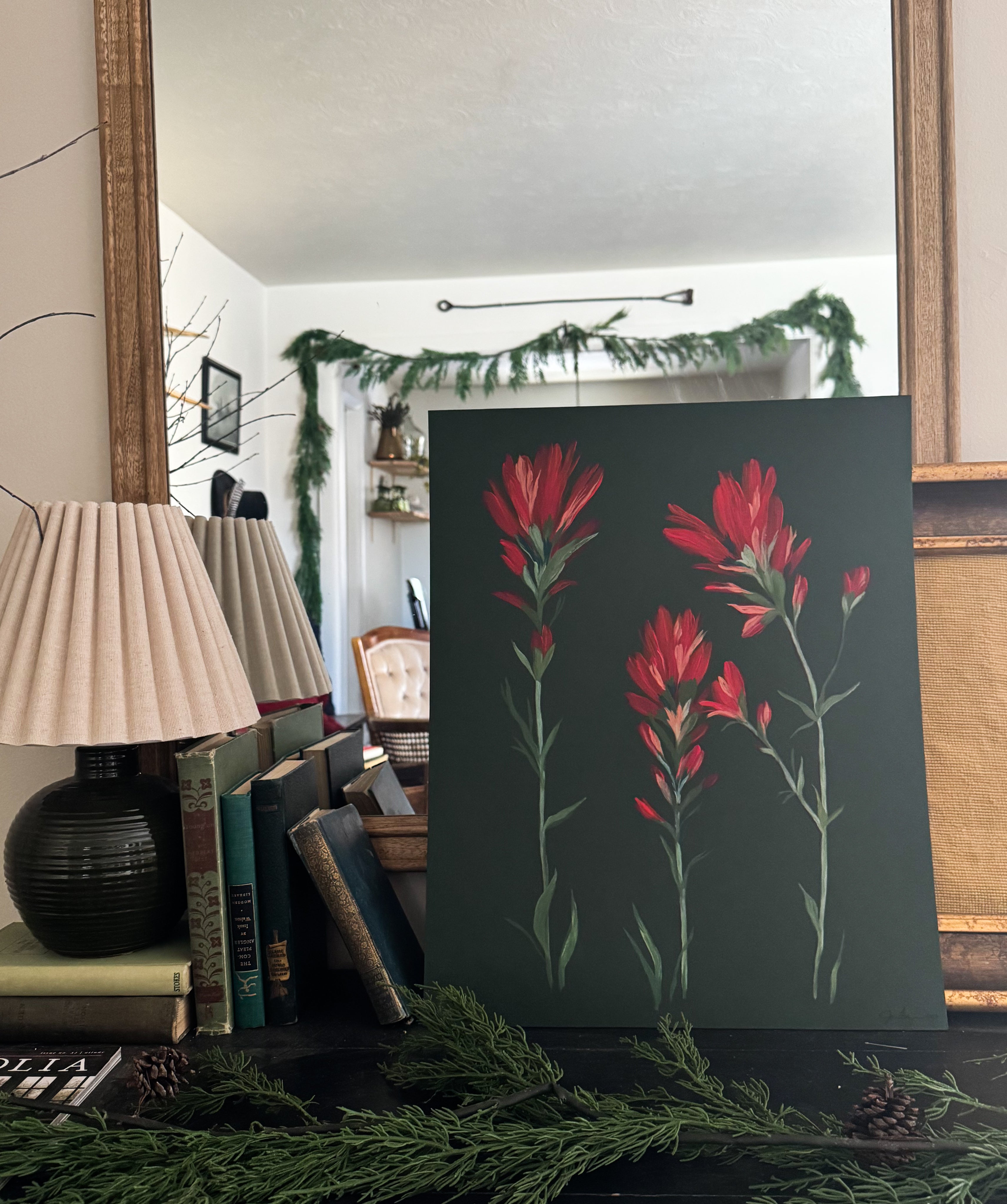 Original Indian Paintbrush Painting