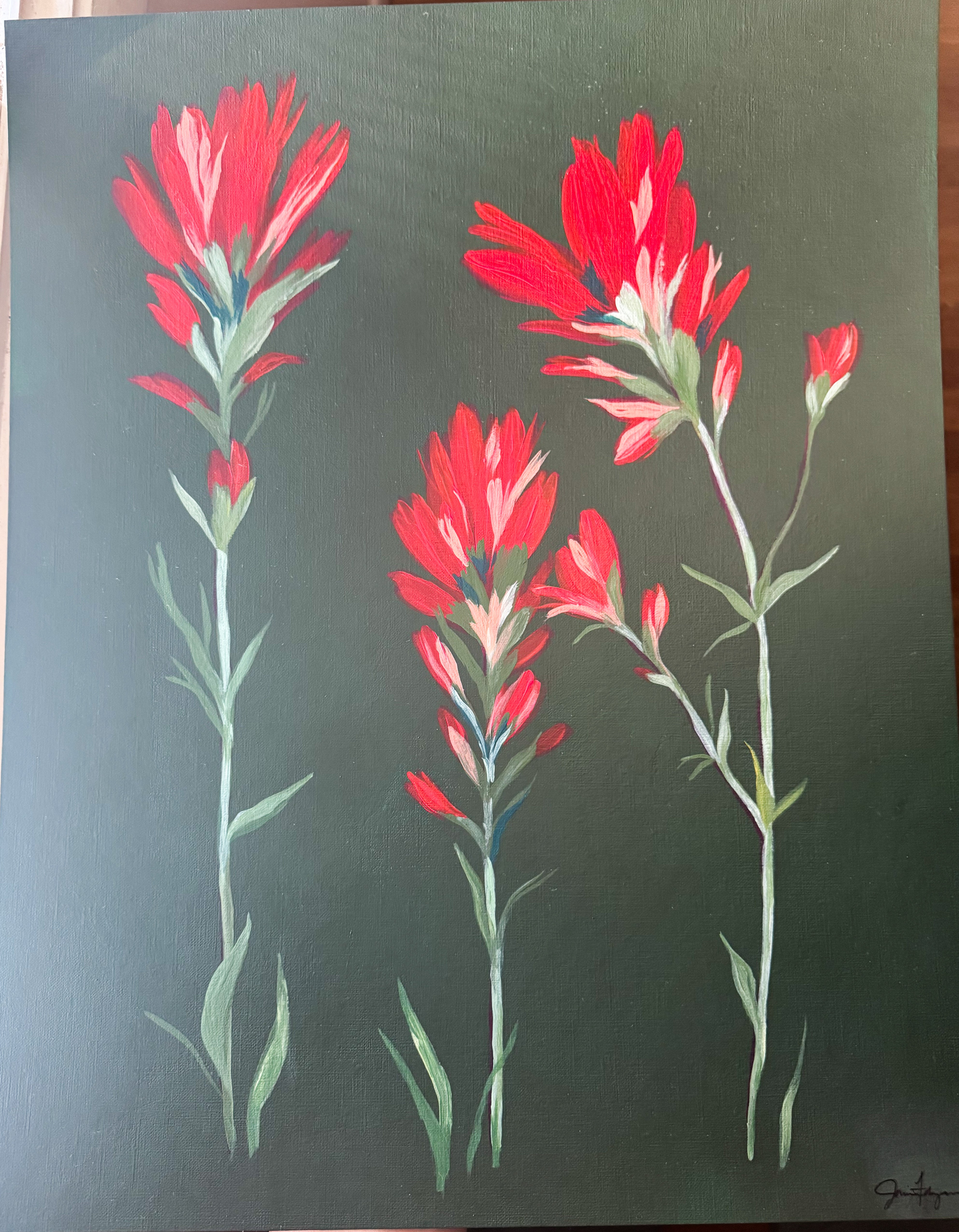 Original Indian Paintbrush Painting