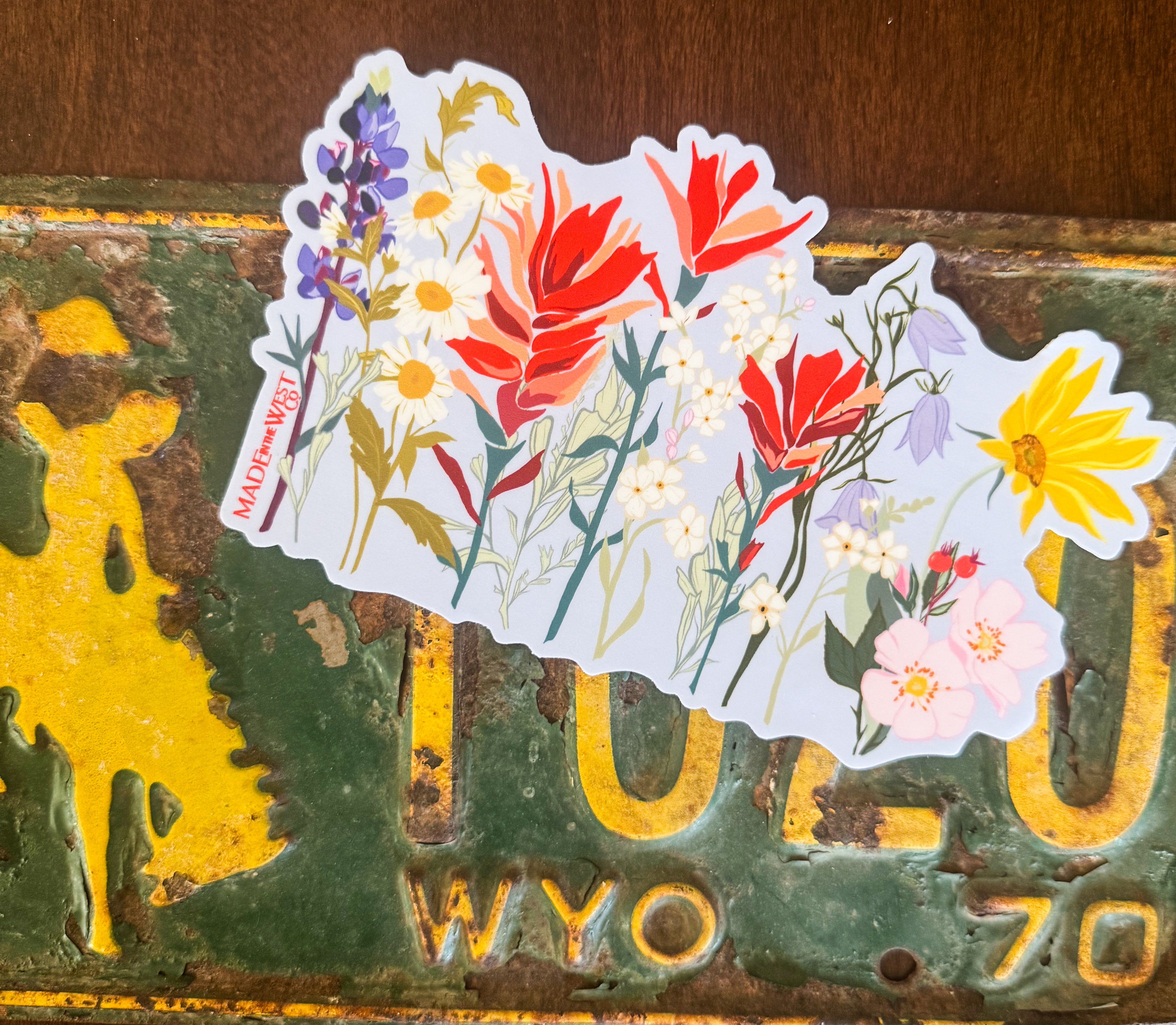 Wyoming Wildflower large Sticker