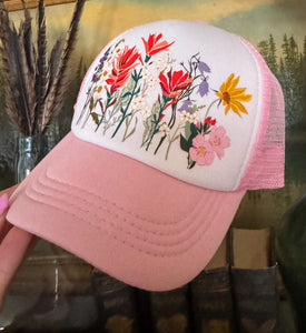 Kid’s Foam Trucker Hat - Wyoming Wildflower