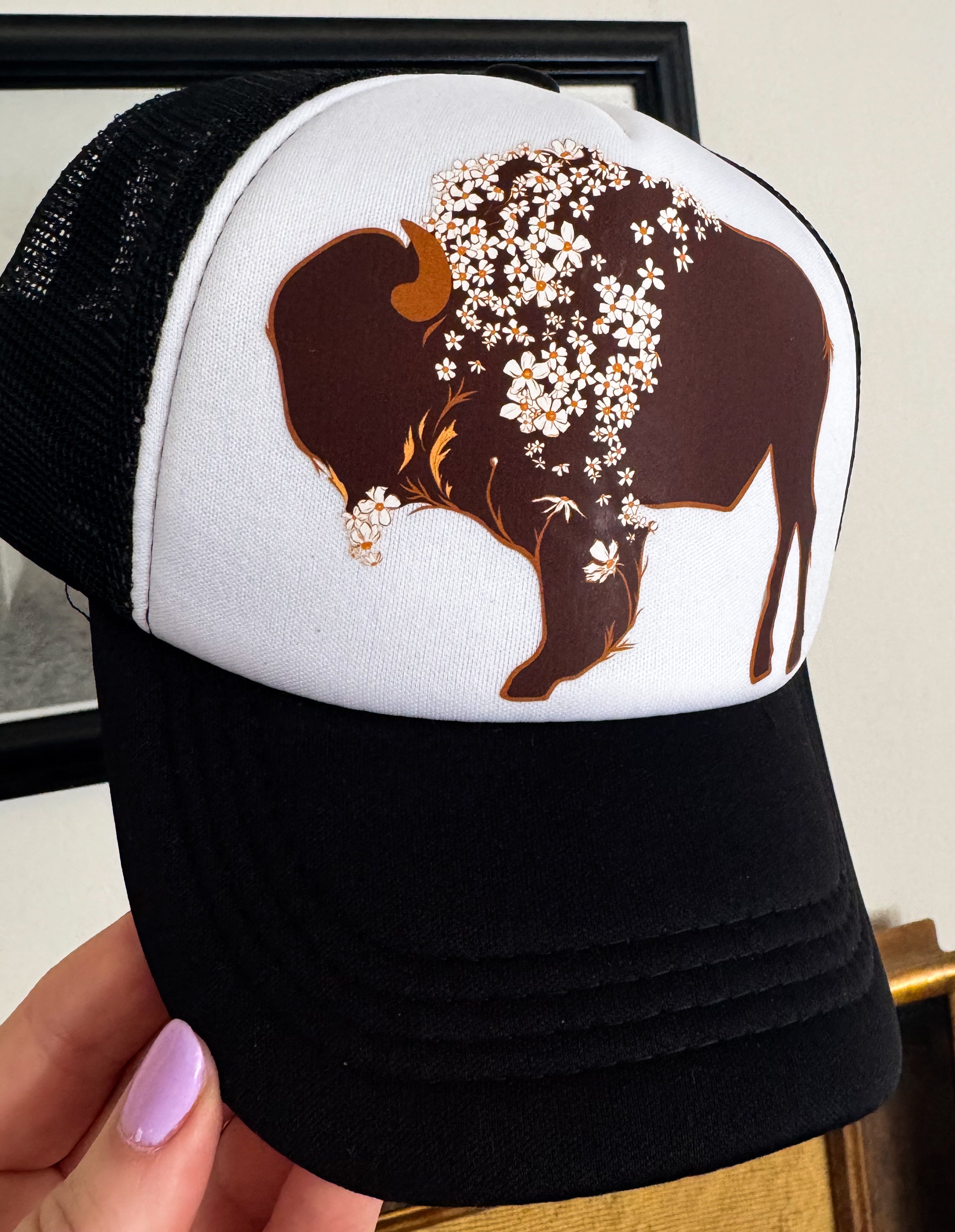 Kid’s Foam Trucker - Daisy Bison