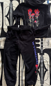 Hand Painted Indian Paintbrush Design Joggers
