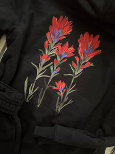 PRE-ORDER Hand Painted Indian Paintbrush Hoodie