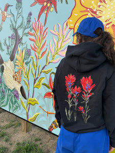 PRE-ORDER Hand Painted Indian Paintbrush Hoodie