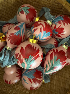 Hand painted Indian paintbrush Ornament - Rose Pink *Restocked*
