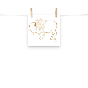 Mae - Daisy Bison Print