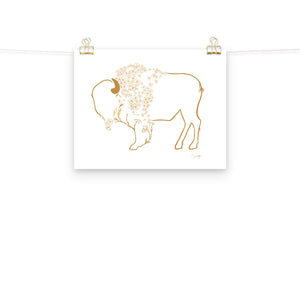 Mae - Daisy Bison Print