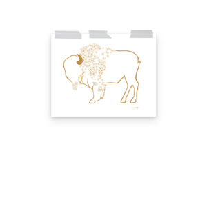 Mae - Daisy Bison Print