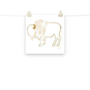 Mae - Daisy Bison Print