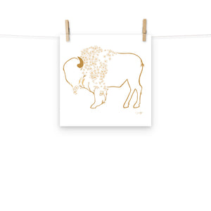 Mae - Daisy Bison Print