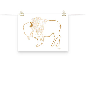 Mae - Daisy Bison Print