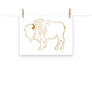 Mae - Daisy Bison Print