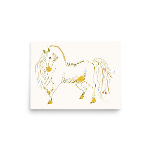 Belle - Wildflower Horse Poster