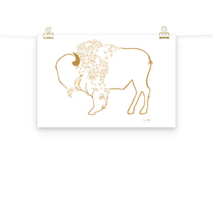 Mae - Daisy Bison Print
