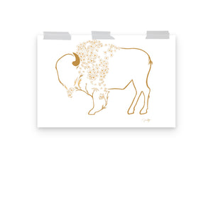 Mae - Daisy Bison Print
