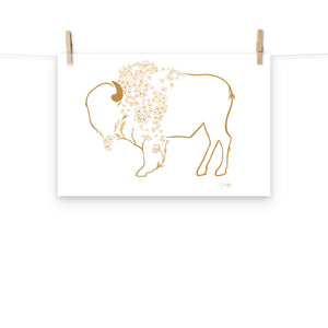Mae - Daisy Bison Print
