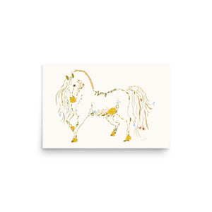 Belle - Wildflower Horse Poster