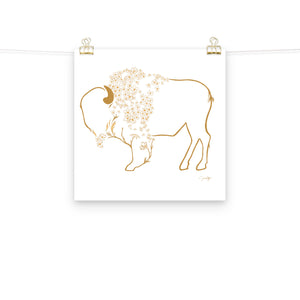 Mae - Daisy Bison Print