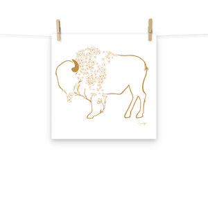 Mae - Daisy Bison Print