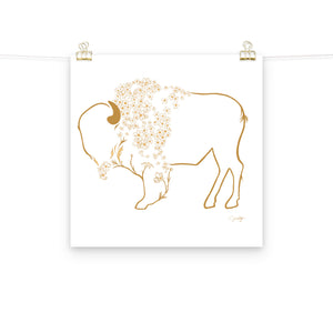 Mae - Daisy Bison Print