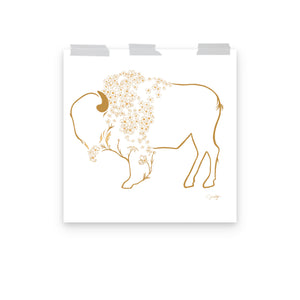 Mae - Daisy Bison Print