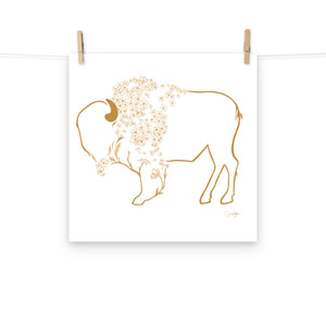 Mae - Daisy Bison Print
