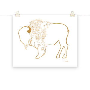 Mae - Daisy Bison Print