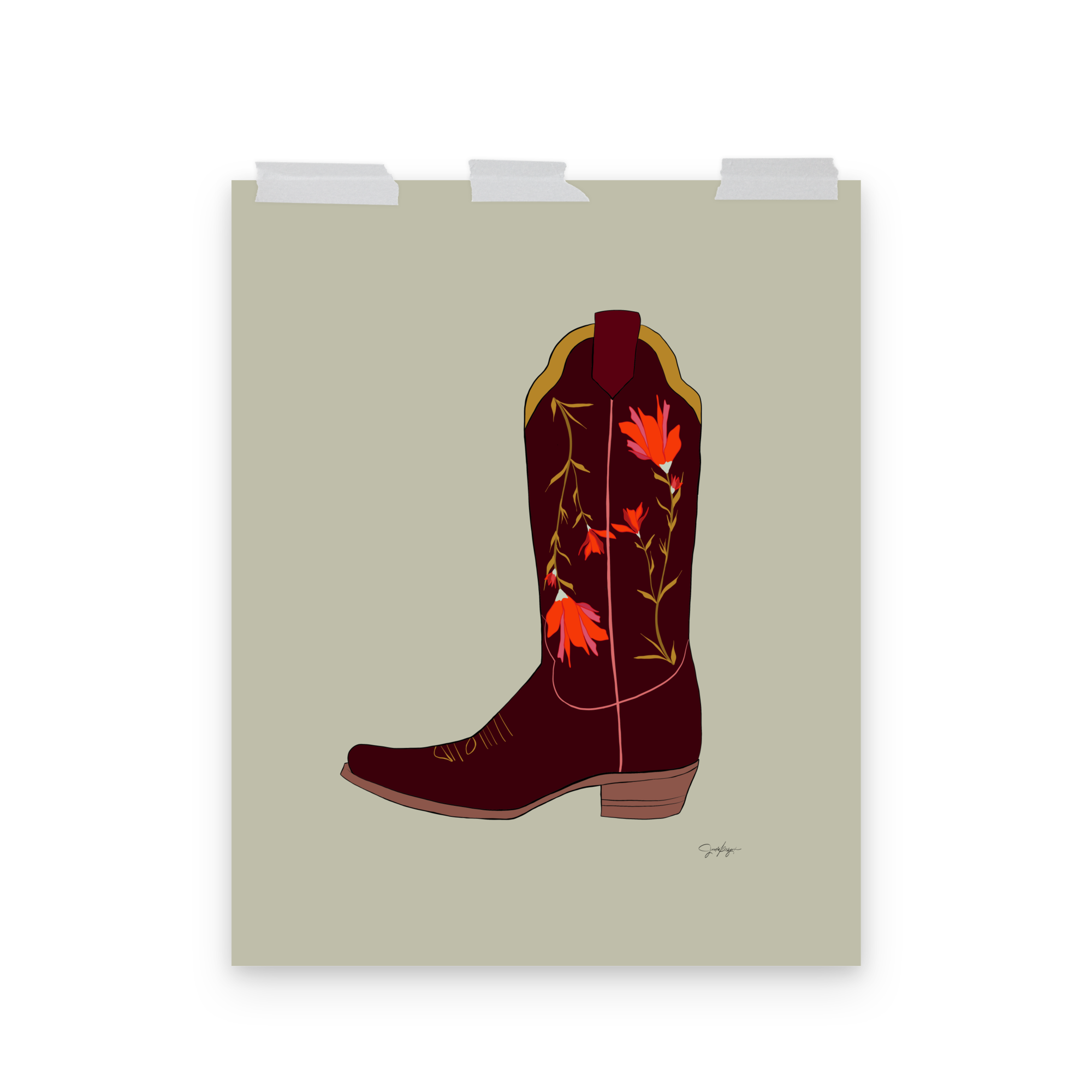 Sierra - Prairie Fire Cowgirl Boot