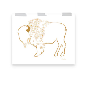Mae - Daisy Bison Print