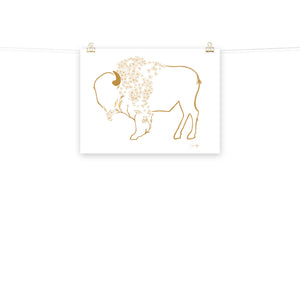 Mae - Daisy Bison Print
