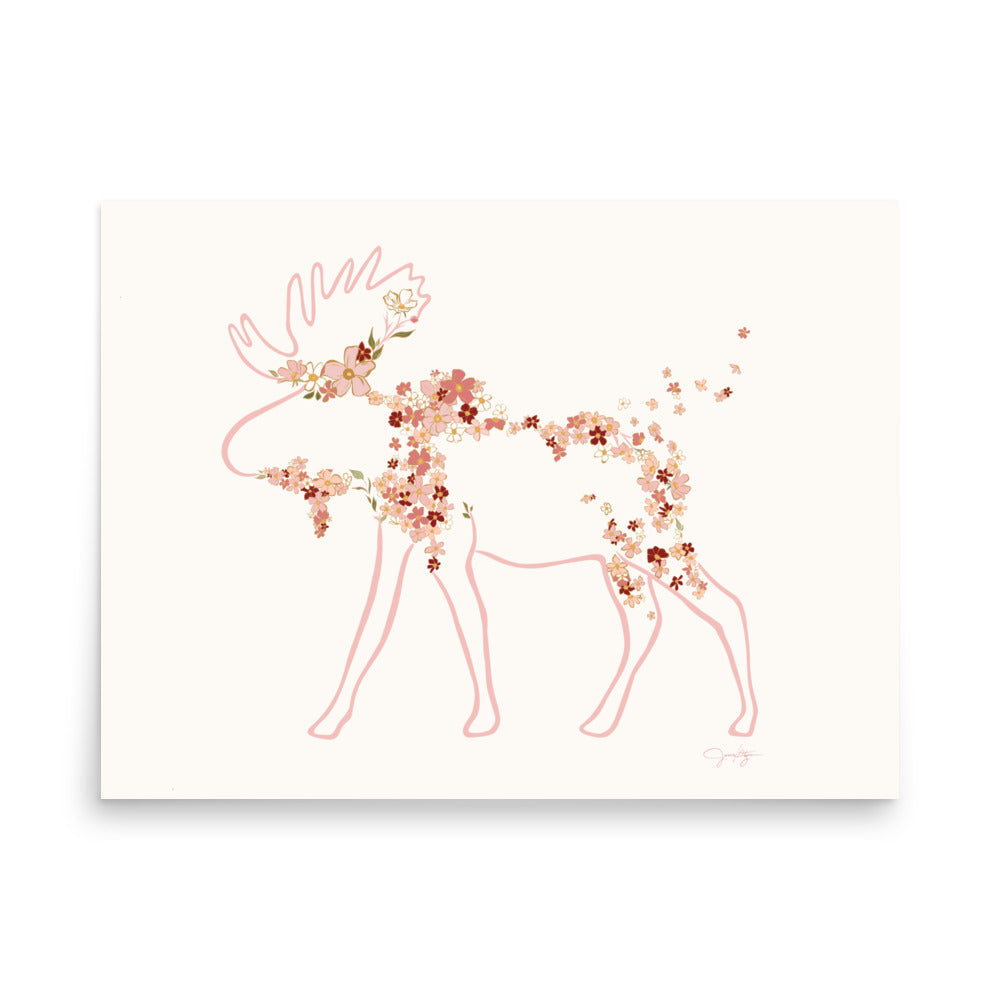 Josie - Wild Daisy Moose Print