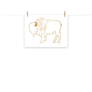 Mae - Daisy Bison Print