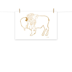 Mae - Daisy Bison Print