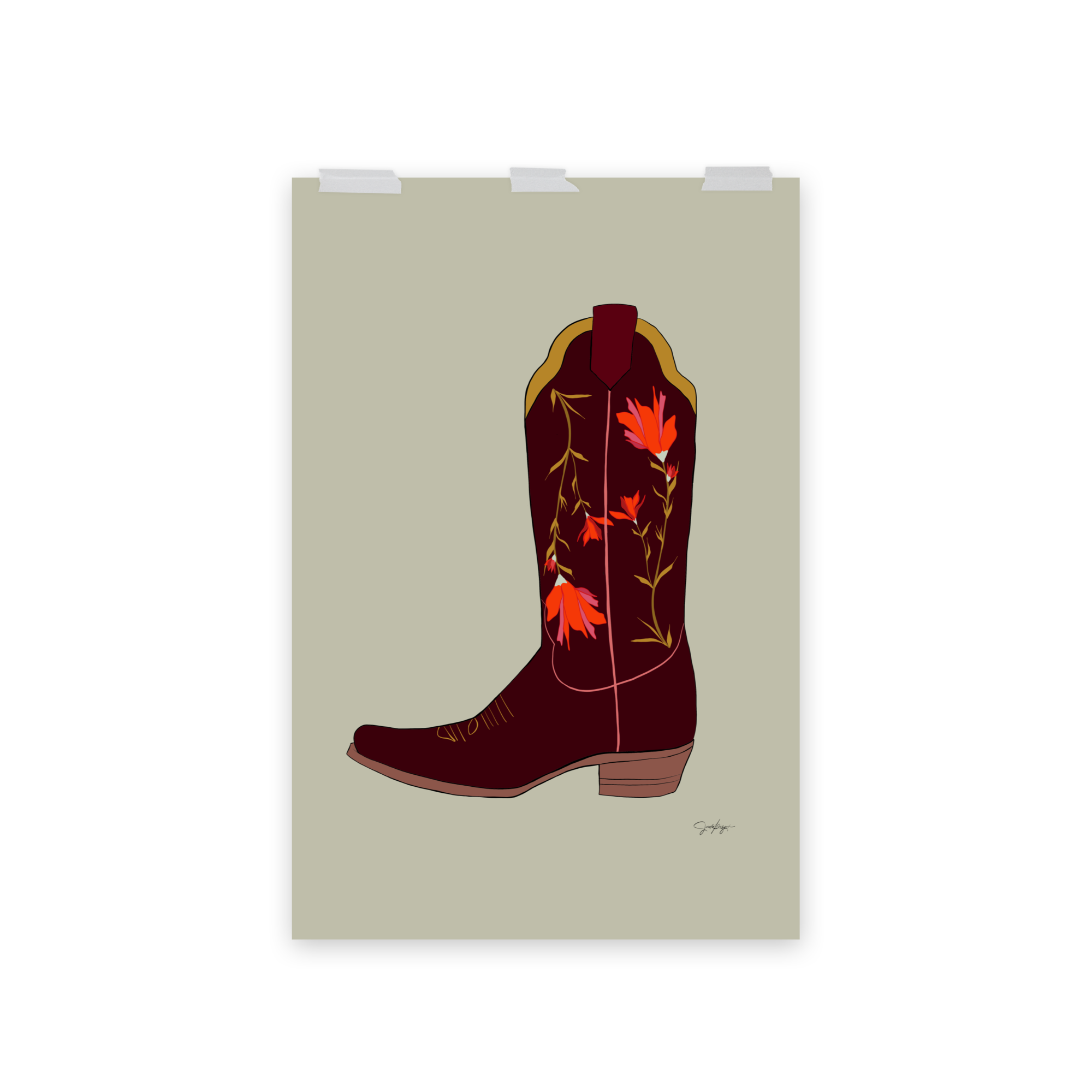 Sierra - Prairie Fire Cowgirl Boot