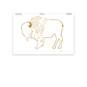 Mae - Daisy Bison Print