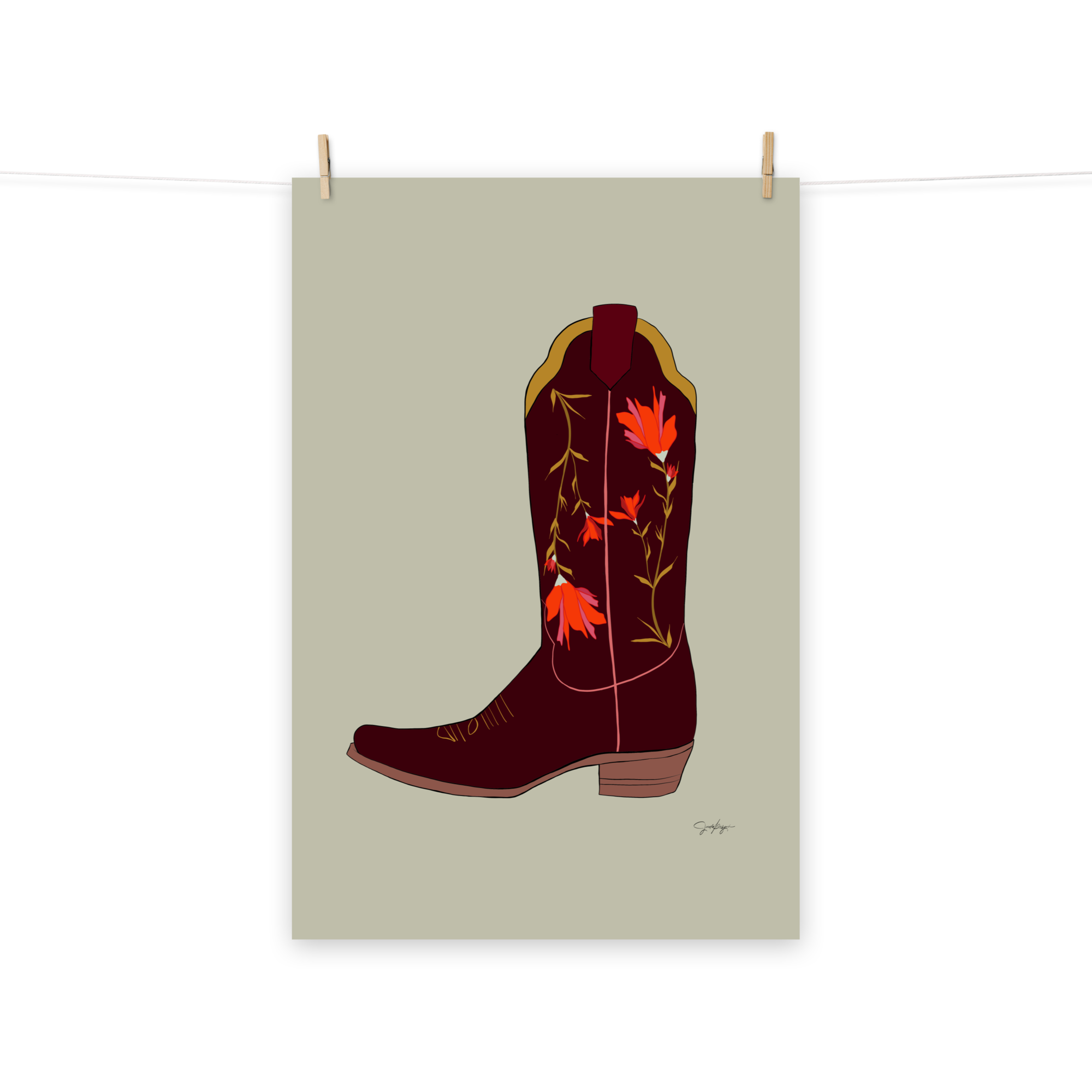 Sierra - Prairie Fire Cowgirl Boot