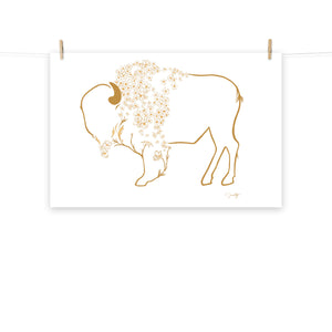 Mae - Daisy Bison Print