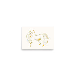 Belle - Wildflower Horse Poster