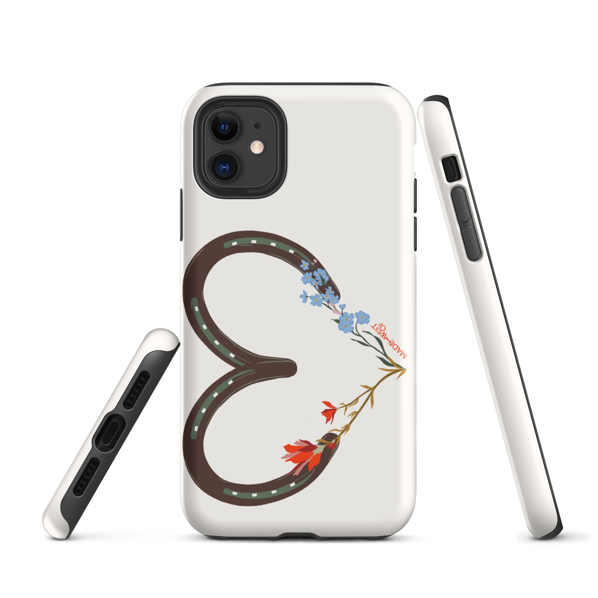 Wildflower Horseshoe Heart Tough Case for iPhone®