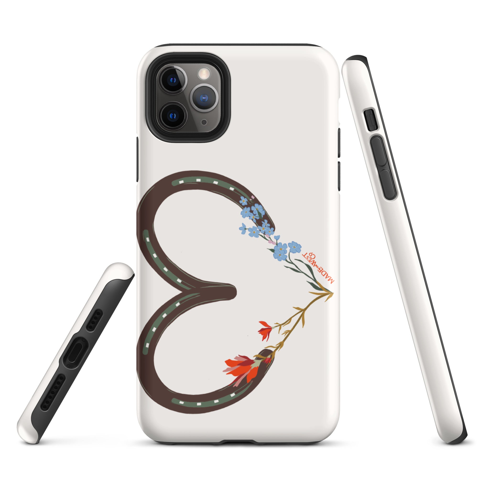 Wildflower Horseshoe Heart Tough Case for iPhone®