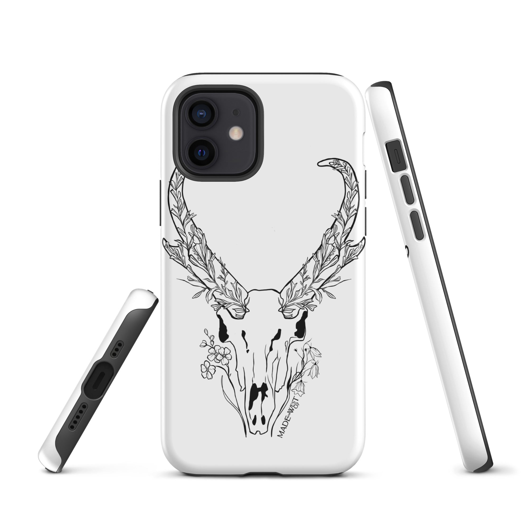 Sagebrush Antelope - Black/White Tough Case for iPhone®