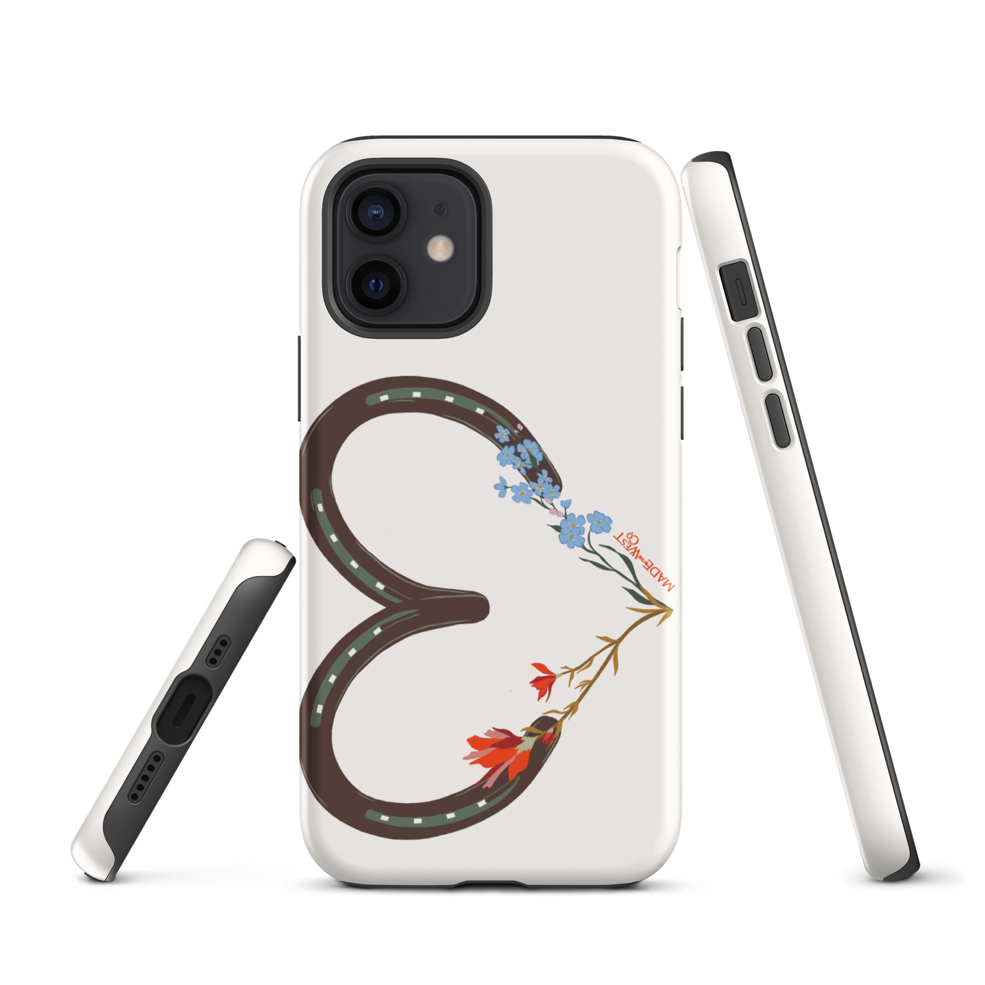 Wildflower Horseshoe Heart Tough Case for iPhone®