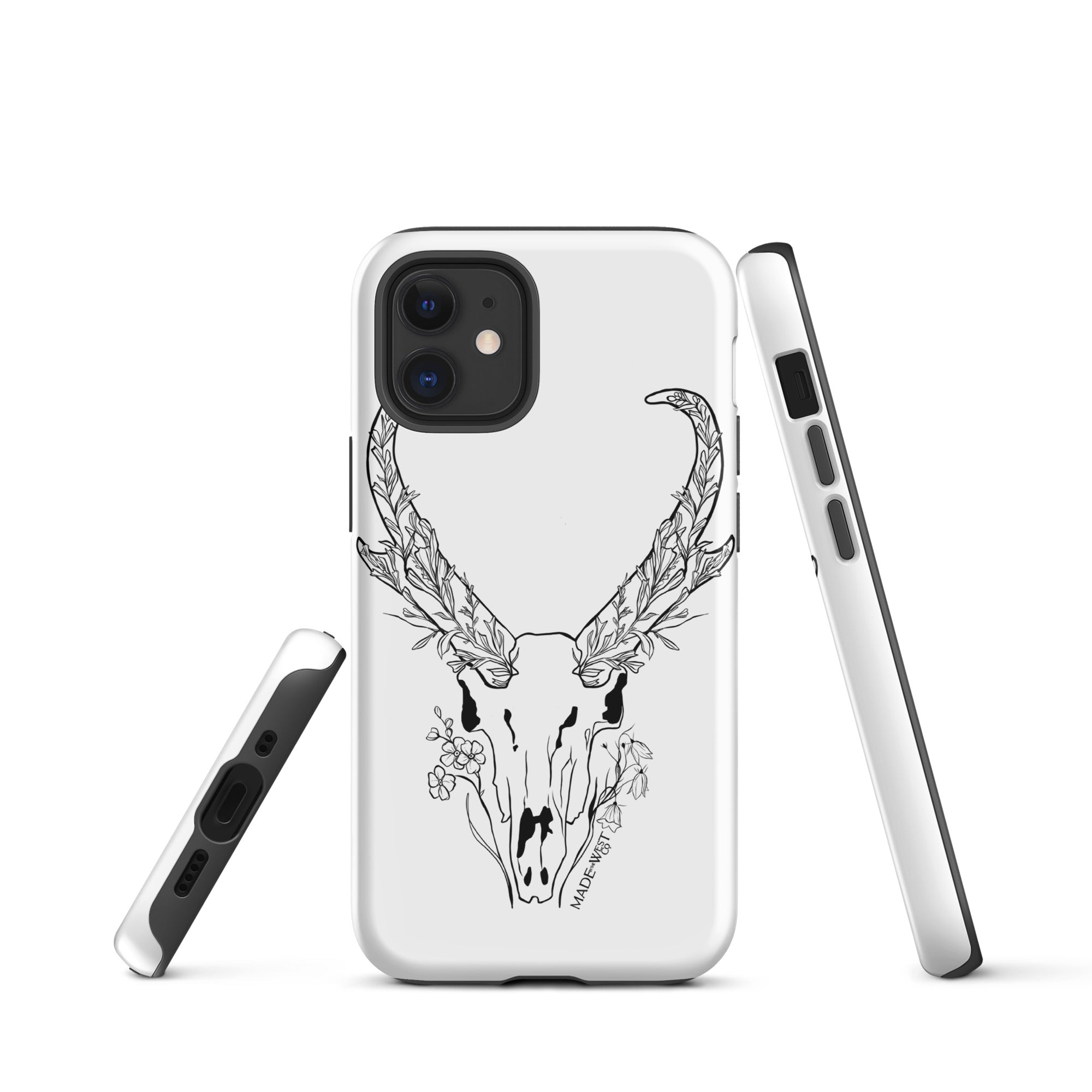 Sagebrush Antelope - Black/White Tough Case for iPhone®